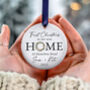 First Christmas In New Home Ceramic Bauble Decoration, thumbnail 4 of 11