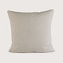 Black And Natural Linen Houseplant Cushion, thumbnail 4 of 4