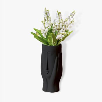 Elegant Black Face And Hands Vase, 2 of 2