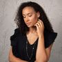 Gold And Silver Plated Floral Charm Necklace, thumbnail 3 of 5