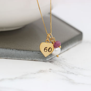 Personalised 60th Birthday Necklace, 2 of 11