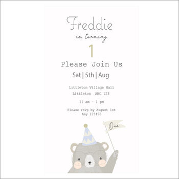 Little Bear Electronic Invite Digital Product, 2 of 2