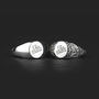 His And Hers Till Death Promise Signet Ring, thumbnail 4 of 7