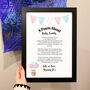 Personalised New Baby Gift Print Special Poem, thumbnail 4 of 4