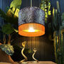 Cinnamon Enchanted Wood Lampshade With Fringing, thumbnail 4 of 10