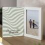 Personalised Wooden Wavy Hinged 6x4 Photo Frame, thumbnail 2 of 4