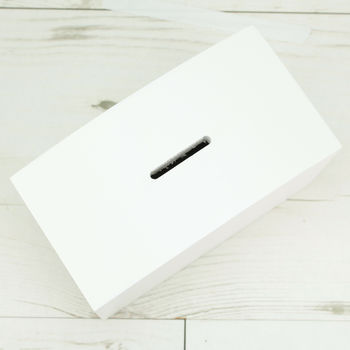 Personalised White Wooden Wedding Fund Money Box, 4 of 6