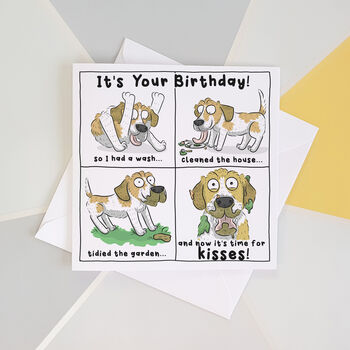 Birthday Kisses Birthday Card From The Dog, 2 of 3