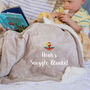 Personalised Children's Parrot Sherpa Blanket, thumbnail 1 of 11