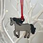 Horse Christmas Tree Decoration: Various Colours Available, thumbnail 1 of 5
