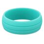 Handmade Grooved Unisex Flexible Silicone Ring, thumbnail 8 of 11