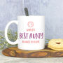 World's Best Aunty Mug, thumbnail 2 of 3