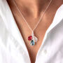 Family Semi Precious Birthstone Cascade Necklace, thumbnail 1 of 8