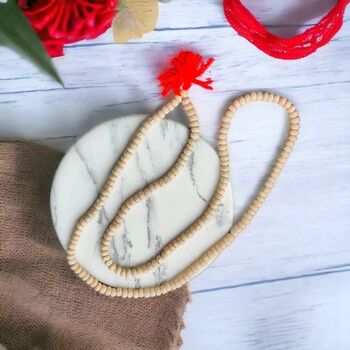 Tulsi Beaded Japa Mala Indian Religious Necklace, 2 of 4
