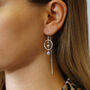 Sterling Silver Ring And Twin Ball Threader Earrings, thumbnail 1 of 4
