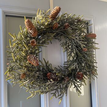 Christmas Frosted Woodland Wreath, 2 of 6