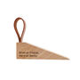 Wooden Door Stop | 'Enter As Friends Leave As Family' | Home Accessory With Loop | Home Decor | New Home Gift, thumbnail 2 of 2