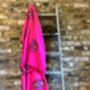 Long Organic Cotton Robe: Pink Eye, thumbnail 5 of 6