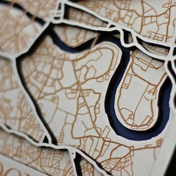 Personalised Wooden Location Map, 8 of 8