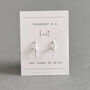 Friendship Knot Sterling Silver Bar Earrings, thumbnail 8 of 8