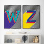 Colourful Bold Alphabet Letters Art Print Gallery Wall, thumbnail 12 of 12