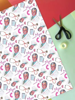 Diagnosis Murder Wrapping Paper, 90s Tv Detective Wrap, 2 of 8