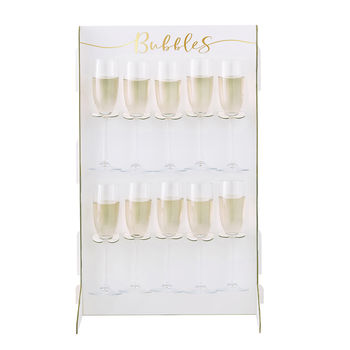 Gold Foiled Prosecco Bubbly Drinks Wall Holder, 2 of 3