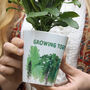 Growing Together Personalised Anniversary Plant Pot, thumbnail 1 of 3