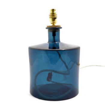 Recycled Glass Bottle Lamp | 32cm | Five Colours, 5 of 7