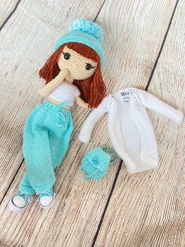 Posable Handmade Crochet Doll For Kids And Adults, 8 of 12