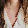 Gold Plated Through The Gemstone Necklace, thumbnail 5 of 7