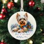 Personalised Yorkshire Terrier In Christmas Lights, thumbnail 7 of 10
