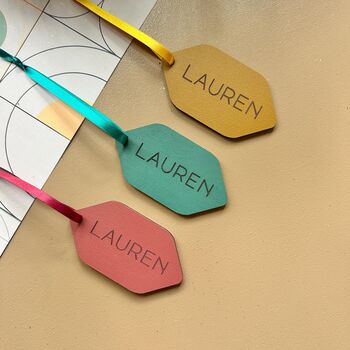 Personalised Christmas Gift Tag Wooden Name Tag Christmas Name Tag, 5 of 6