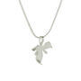 Silver Angel Orchid Flower Necklace, thumbnail 1 of 3