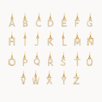 Buy A Mini Crystal Alphabet Charm, 3 of 5