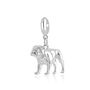 English Bulldog Charm Sterling Silver, thumbnail 5 of 12