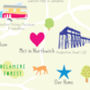 Personalised Cheshire Map: Add Favourite Places, thumbnail 3 of 4