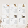 Woodland Animal Wdding Table Plan Cards, thumbnail 7 of 10