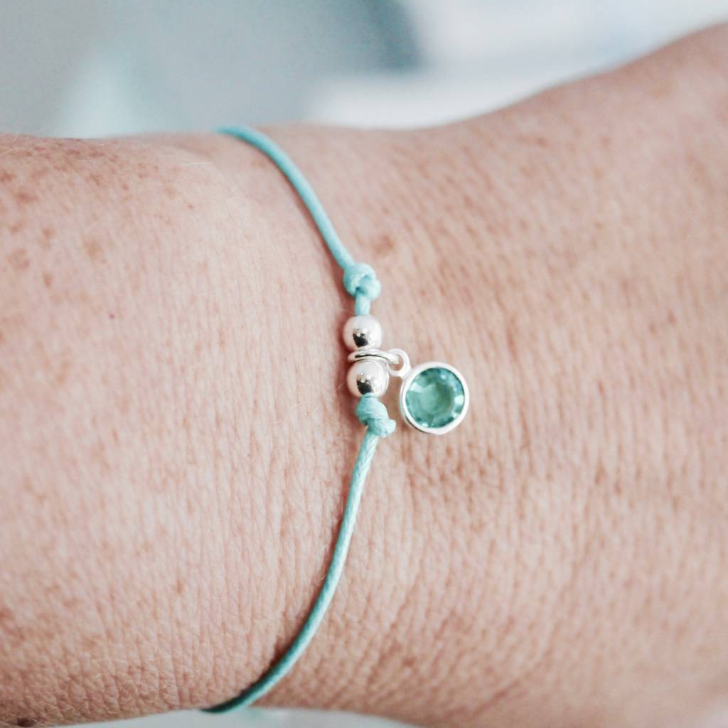 Personalised Birthstone Charm Bracelet By Dizzy | notonthehighstreet.com