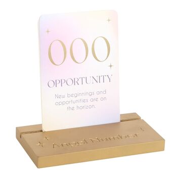 Angel Number Affirmation Cards With Wooden Stand, 3 of 4