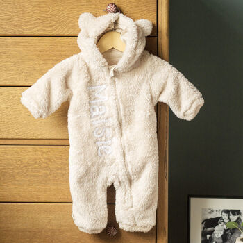 Baby Bear Hooded Jumpsuit Pram Suit In A Gift Box, 11 of 12