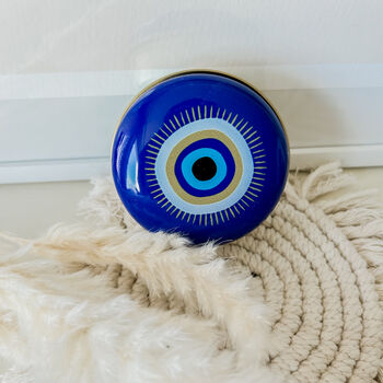 Natural Olive Oil Soap With Evil Eye Tin Gift Box, 8 of 11