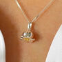 Personalised Sterling Silver May Lily Of The Valley Birth Flower Necklace, thumbnail 1 of 9