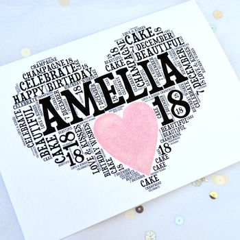 Personalised 18th Birthday Sparkle Card, 9 of 12
