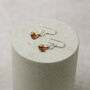 Sterling Silver And Copper Heart Earrings, thumbnail 1 of 4