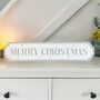 Personalised Merry Christmas Grey And White Road Sign, thumbnail 1 of 5