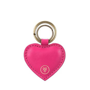 Personalised Heart Shaped Leather Key Ring 'Mimi Nappa', 3 of 12