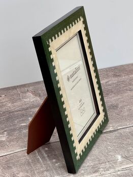 Natalini Dark Green Chequered Photo Frame, 3 of 4