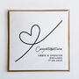 Personalised Sweeping Heart Engagement Card, thumbnail 6 of 8