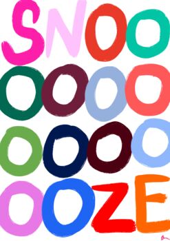 Snoooze | Colourful Bedroom Art Print, 3 of 3